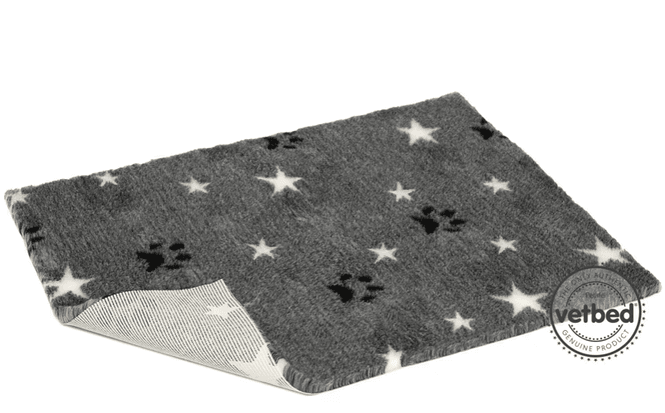 Hovedbilde VetBed Nonslip Grå Stars and Paws - 150x100cm